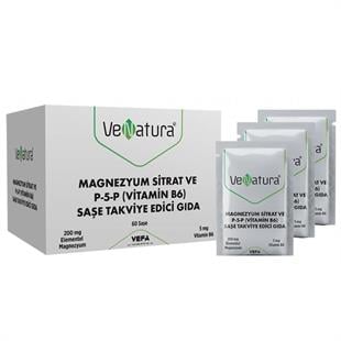 Venatura Magnezyum Sitrat Ve P-5-P (Vitamin B6) 60 Saşe