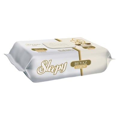 SLEEPY KAPAKLI ISLAK HAVLU 90LI BEYAZ SABUN