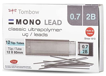 Tombow Min Klasik Mono Lead 2B 0.7 MM R7-RG 2B LV-T-R7-RG 2B