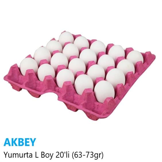 Akbey Yumurta L Boy 20'li 63-73 gr